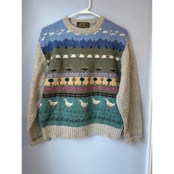 Eddie Bauer Sweaters Rare Vintage Eddie Bauer Wool Sweater Geese